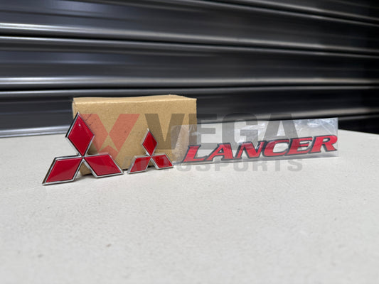 Front Grill Emblem / Lancer Rear Emblem and Rear Boot Emblem to suit Mitsubishi Lancer Evolution 6 & 6.5 TME Emblems