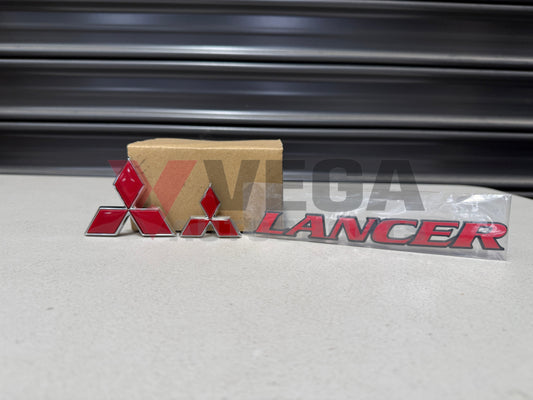 Front Grill Emblem / Lancer Rear Emblem and Rear Boot Emblem to suit Mitsubishi Lancer Evolution 6 & 6.5 TME Emblems