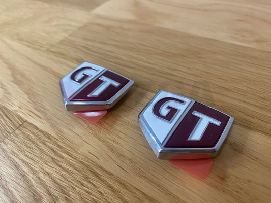 Front Guard / Fender Gt Emblem Set To Suit Nissan Skyline R34 Gt-T Models Emblems Badges And Decals