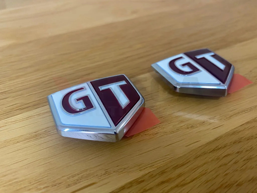 Front Guard / Fender Gt Emblem Set To Suit Nissan Skyline R34 Gt-T Models Emblems Badges And Decals