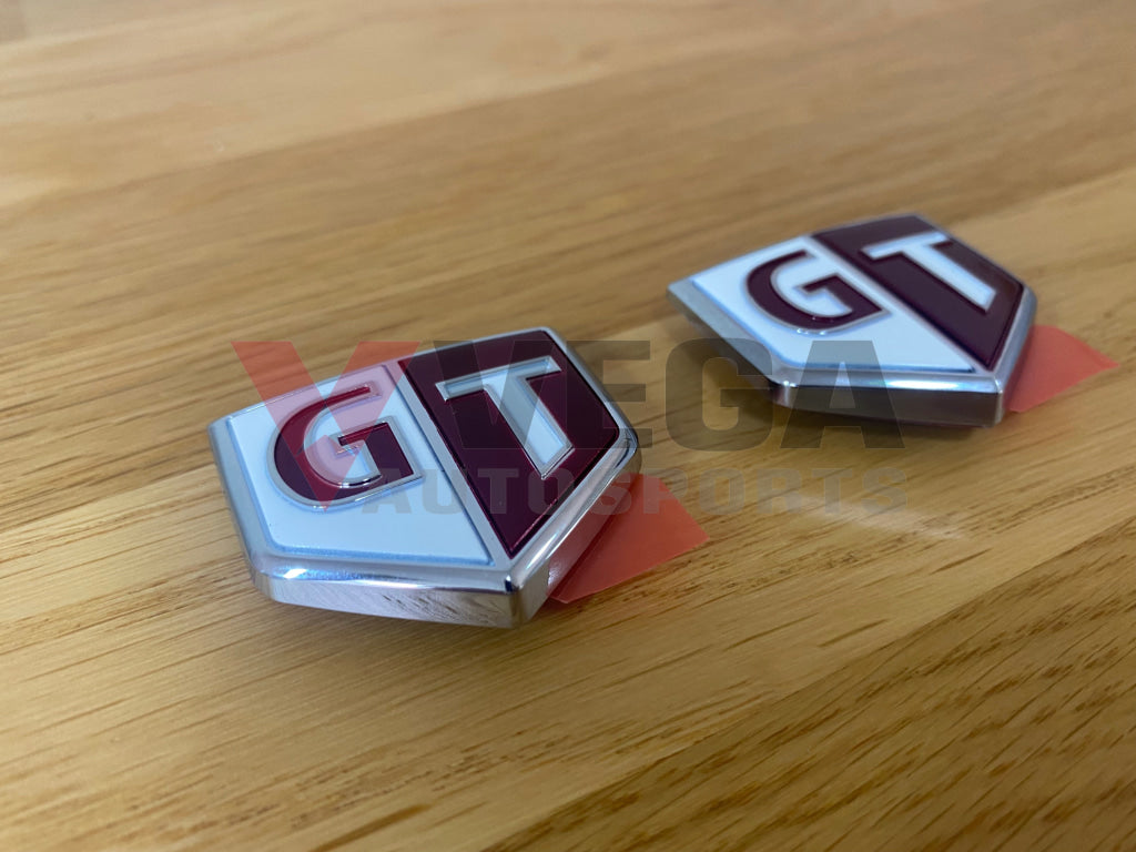 Front Guard / Fender Gt Emblem Set To Suit Nissan Skyline R34 Gt-T Models Emblems Badges And Decals