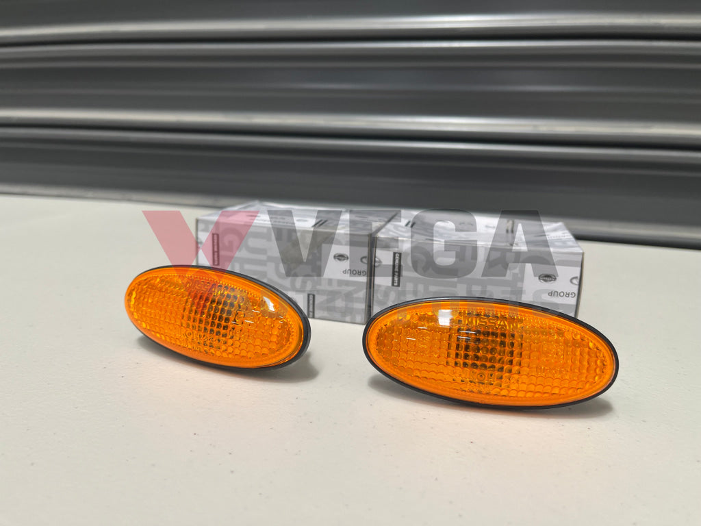 Front Guard Indicator Set (2-Piece) To Suit Nissan Silvia S14 Exterior