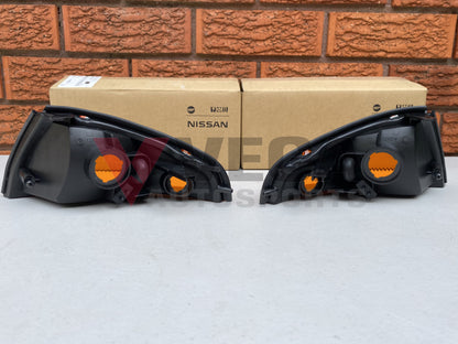 Front Indicator Housing Lens Set to suit Nissan Skyline R32 GTR - Vega Autosports