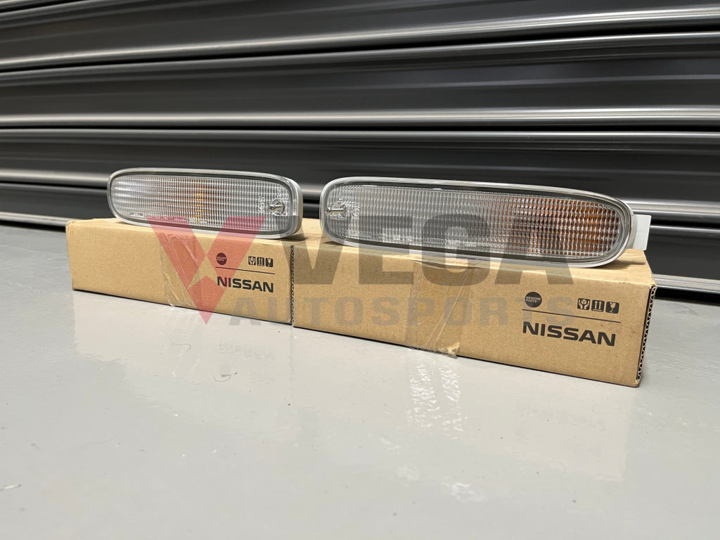 Front Indicator Set (Clear) To Suit Nissan 200Sx S14 Series 2 (S14A Aus / Uk) Exterior