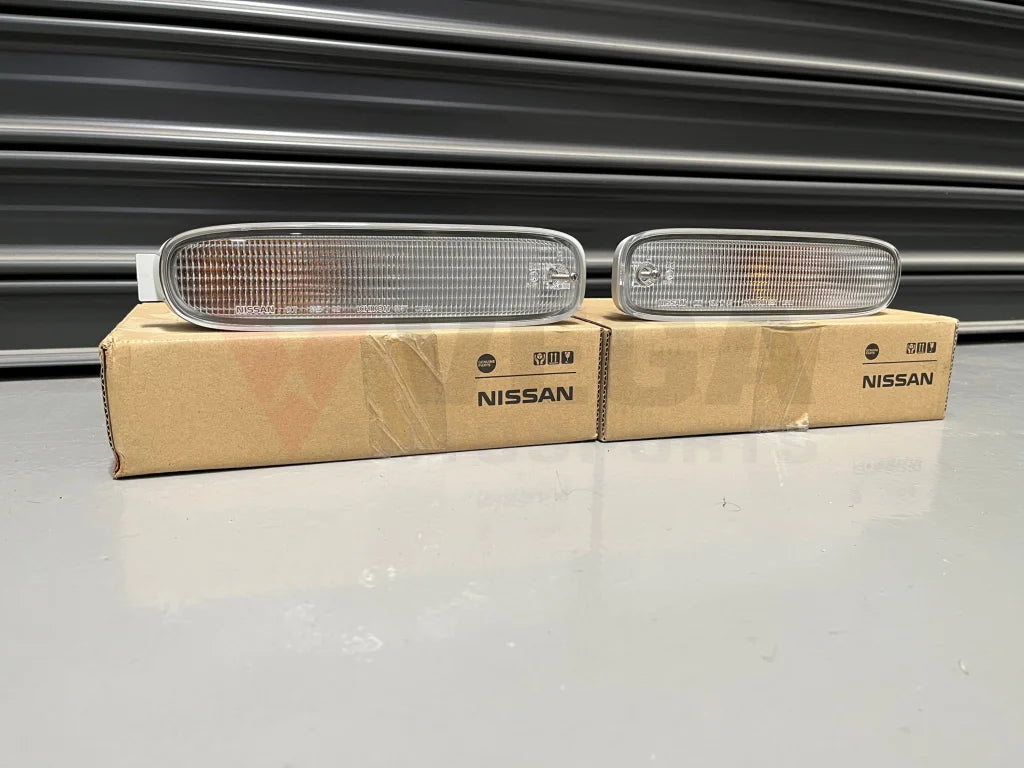 Front Indicator Set (Clear) To Suit Nissan 200Sx S14 Series 2 (S14A Aus / Uk) Exterior