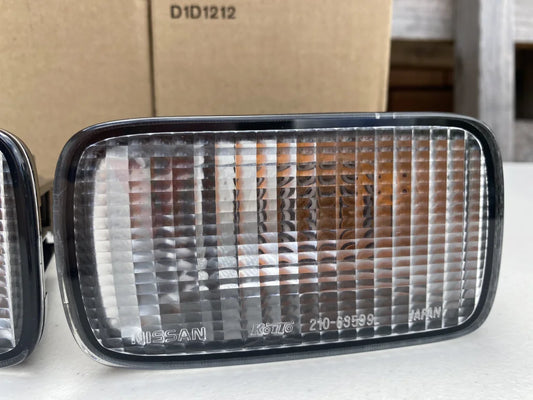 Front Indicator Set (Clear) To Suit Nissan Skyline R34 Gtr / Gtt Gt-V Gt - Late Model Electrical