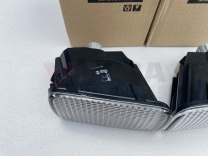 Front Indicator Set (Clear) To Suit Nissan Skyline R34 Gtr / Gtt Gt-V Gt - Late Model Electrical