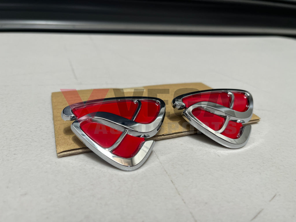 Front / Rear Red Efini Emblem To Suit Mazda Rx7 Fd3S 93-02 (F100-51-731A-10) Emblems Badges And