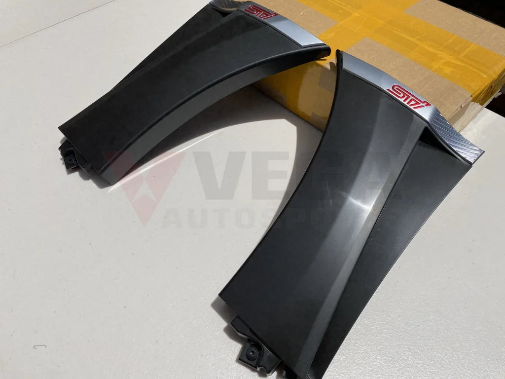 Front RHS & LHS Fender Molding Garnish Set to suit Subaru WRX STi 2011-2014 GRF GVF - Vega Autosports