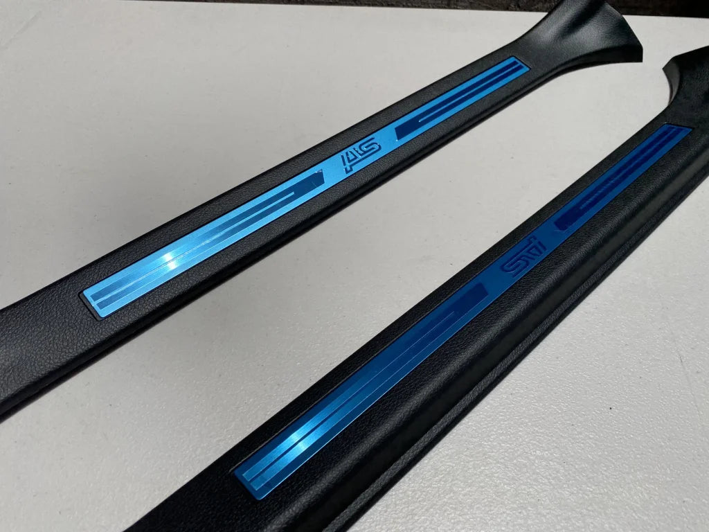 Front Scuff Plate Set (RHS & LHS) to suit Subaru WRX STI VAF 2015 ~ Onwards - Vega Autosports