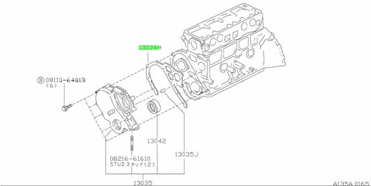 Front Timing Cover Gasket To Suit Datsun 1200 B10 B110 B210 B310 A12 A14 A15 13044-H1001 Engine