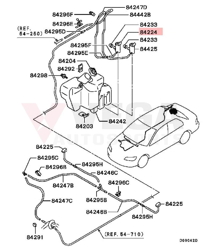 Front Windscreen Wiper Motor To Suit Mitsubishi Lancer Evolution 7 / 8 9 Ct9A Mr245368 Electrical