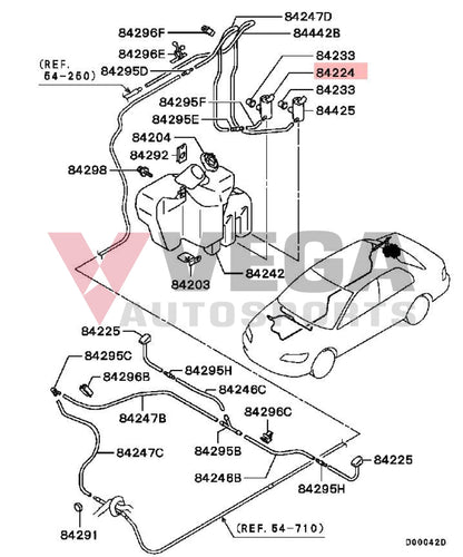 Front Windscreen Wiper Motor To Suit Mitsubishi Lancer Evolution 7 / 8 9 Ct9A Mr245368 Electrical