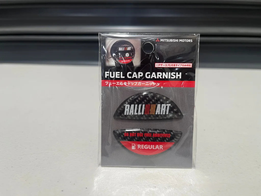 Fuel Cap Garnish Ralliart Regular Octane To Suit Various Mitsubishi Models - Srg20013R Emblems