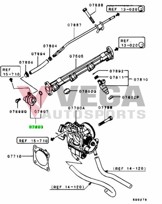 Fuel Pressure Regular (Oem) To Suit Mitsubishi Lancer Evolution 4 - 9 Cn9A Cp9A Ct9A Md320749 Engine