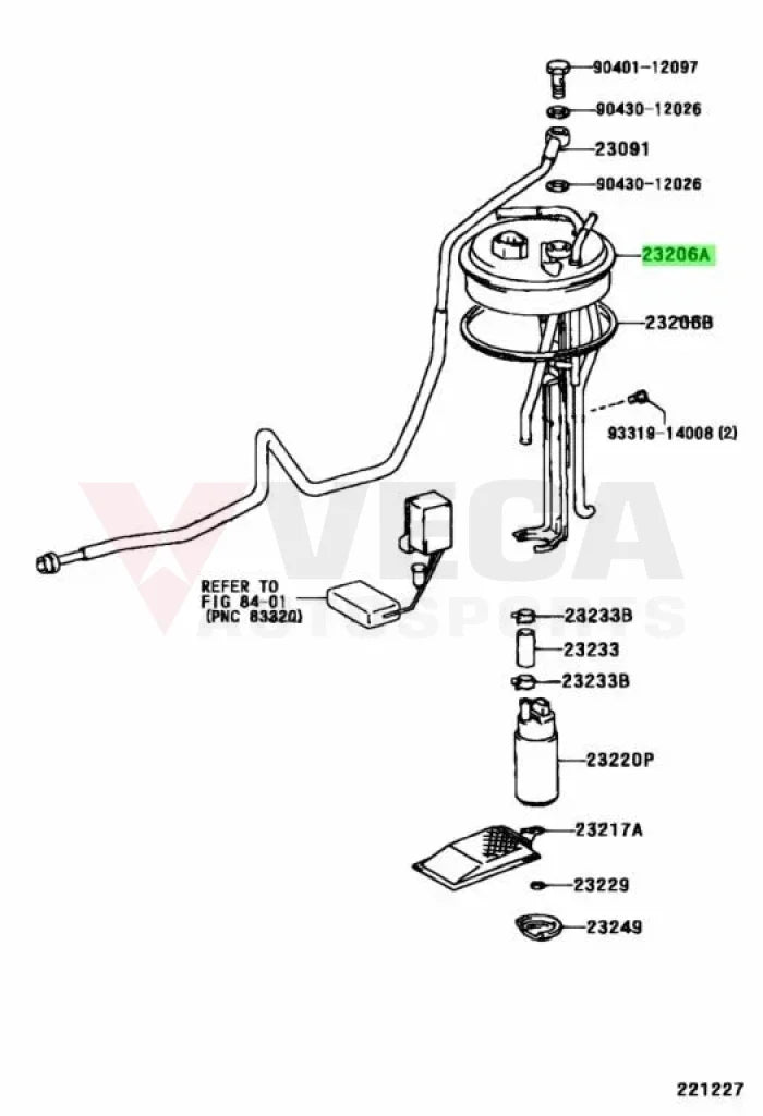 Fuel Pump Bracket to suit Toyota Supra JZA80 23206-46140 - Vega Autosports