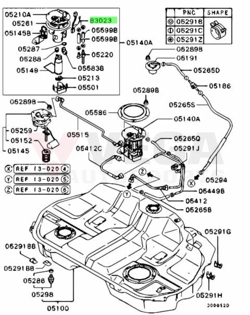 Fuel Pump Harness To Suit Mitsubishi Lancer Evolution 7 / 8 9 Ct9A Mr497597 Electrical