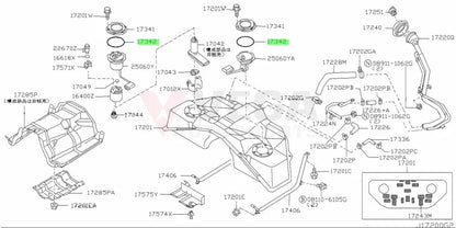 Fuel Tank Sender Seal (O-Ring) to suit Nissan 180SX RPS13 300ZX Z32 Silvia S13 & Skyline R31 & R32 GTS / GTS25 / GTS-4