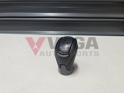 Gear Shift Knob (Black Leather - Grey Stitching) To Suit Nissan Skyline R35 Gtr 34910-Kb50A Interior