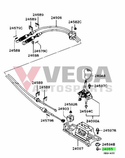 Gear Shift Lever Bracket Spacer to suit Mitsubishi Lancer Evolution 4-9 (Speed) MB870573 Gearbox and Transmission