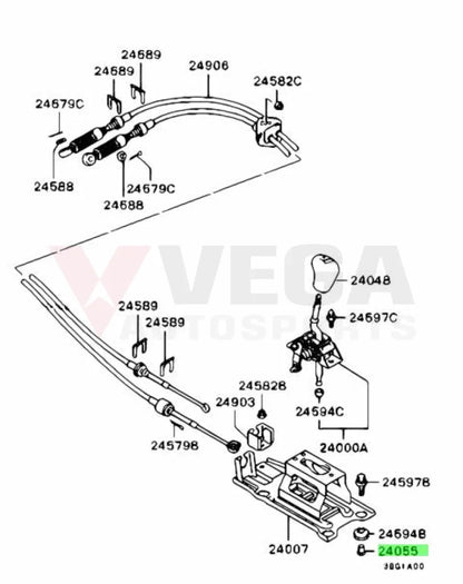 Gear Shift Lever Bracket Spacer to suit Mitsubishi Lancer Evolution 4-9 (Speed) MB870573 Gearbox and Transmission