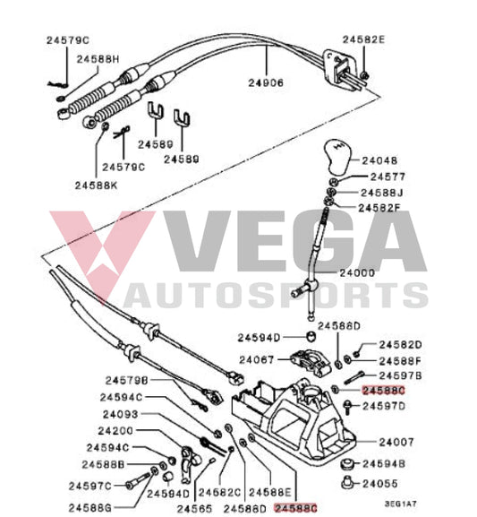 Gear Shift Linkage Washer (5-Speed) to suit Mitsubishi Lancer Evolution 4-9 MF450153 Gearbox and Transmission
