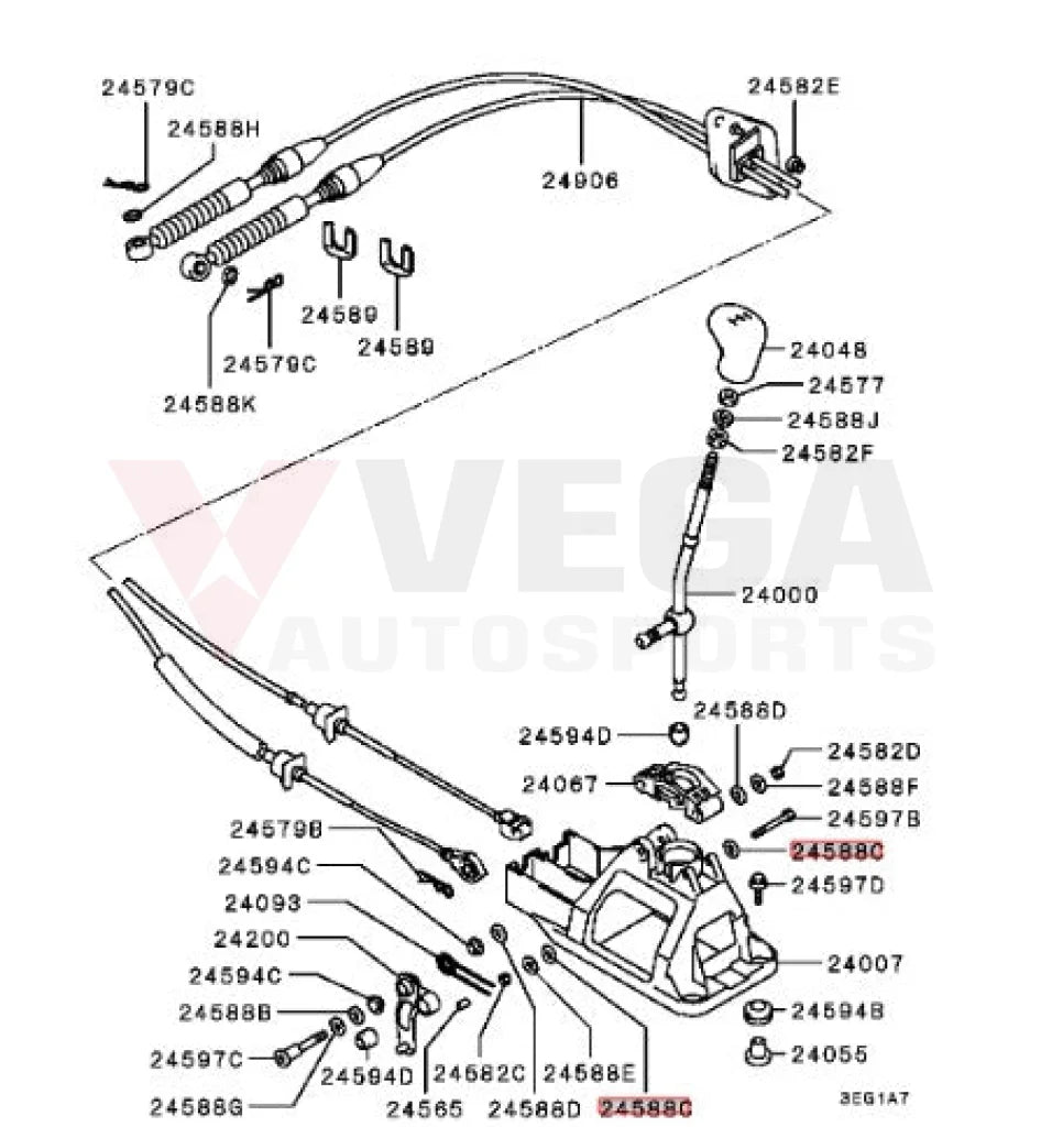 Gear Shift Linkage Washer (5-Speed) to suit Mitsubishi Lancer Evolution 4-9 MF450153 Gearbox and Transmission