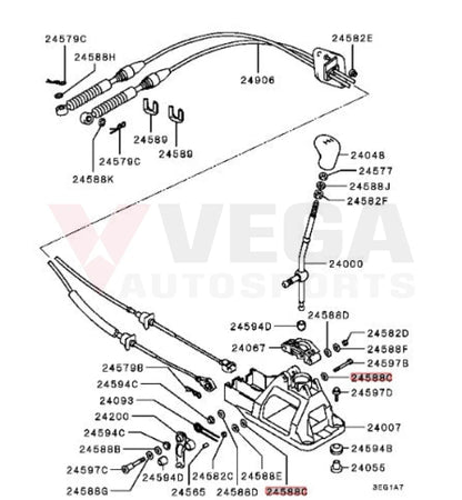 Gear Shift Linkage Washer (5-Speed) to suit Mitsubishi Lancer Evolution 4-9 MF450153 Gearbox and Transmission