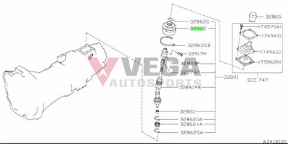 Gear Shifter Housing Boot To Suit Nissan R34 Gtr 32862-Aa400 Gearbox And Transmission