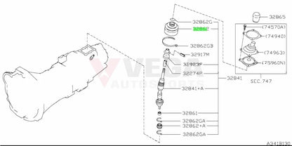 Gear Shifter Housing Boot To Suit Nissan R34 Gtr 32862-Aa400 Gearbox And Transmission