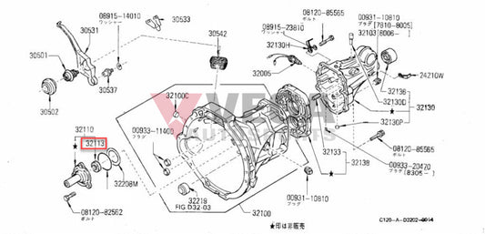 Gearbox Front Cover Oil Seal To Suit Datsun 1200 B110 F5C56A F4W56A 32113-H3100 And Transmission