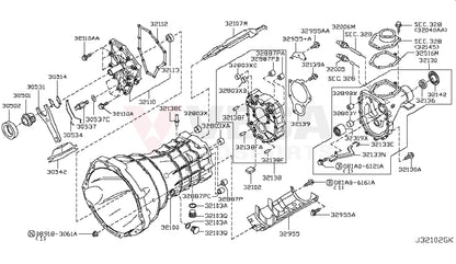 Gearbox Front Cover To Suit Nissan Fairlady 300Zx Z32 32110-30P01 And Transmission