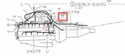 Gearbox Wiring Harness Retainer Clip To Suit Nissan R32 / R33 R34 Models 24220-11W00 Electrical