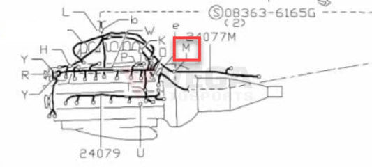 Gearbox Wiring Harness Retainer Clip To Suit Nissan R32 / R33 R34 Models 24220-11W00 Electrical