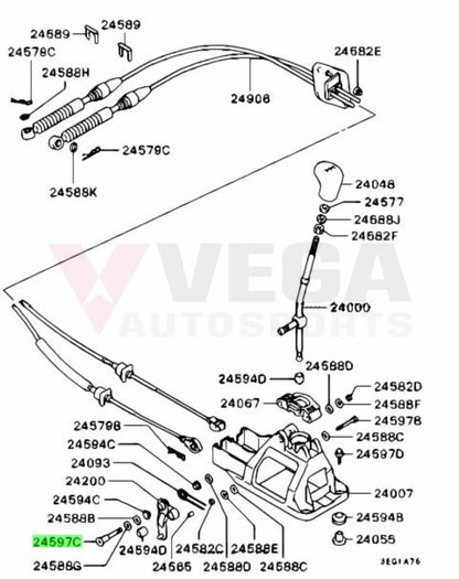 Gearshift link Bolt (5-Speed) to suit Mitsubishi Lancer Evolution 7 / 8 / 9 MR246299 Gearbox and Transmission