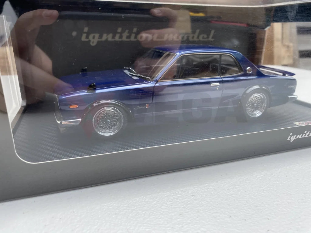 Genuine Ignition 1/18 Nissan Skyline 2000 GTR KPGC10 - Blue IG0773 - Vega Autosports