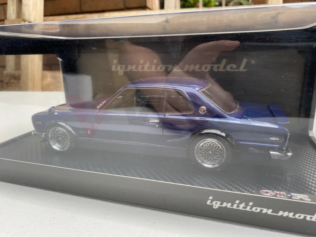 Genuine Ignition 1/18 Nissan Skyline 2000 GTR KPGC10 - Blue IG0773 - Vega Autosports