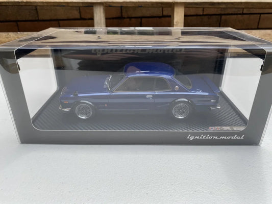 Genuine Ignition 1/18 Nissan Skyline 2000 GTR KPGC10 - Blue IG0773 - Vega Autosports