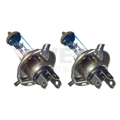 Genuine Koito H4 V-White Halogen 12V-60/55W 3700K Globe Set Electrical