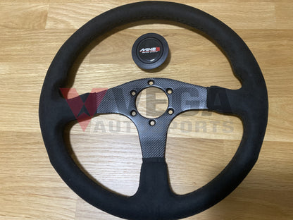 Genuine Mines Steering Wheel and Horn - Black Stitch - Vega Autosports