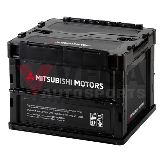 Genuine Mitsubishi 20L Folding Crate Genuine Mitsubishi Merchandise