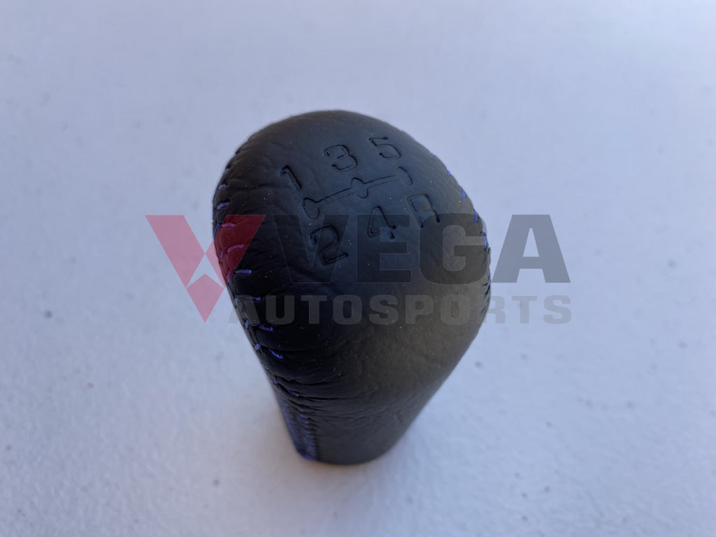 Genuine Mitsubishi Shift Knob (Blue Stitching) to suit Mitsubishi Lancer Evolution 5 / 6 GSR CP9A - Vega Autosports