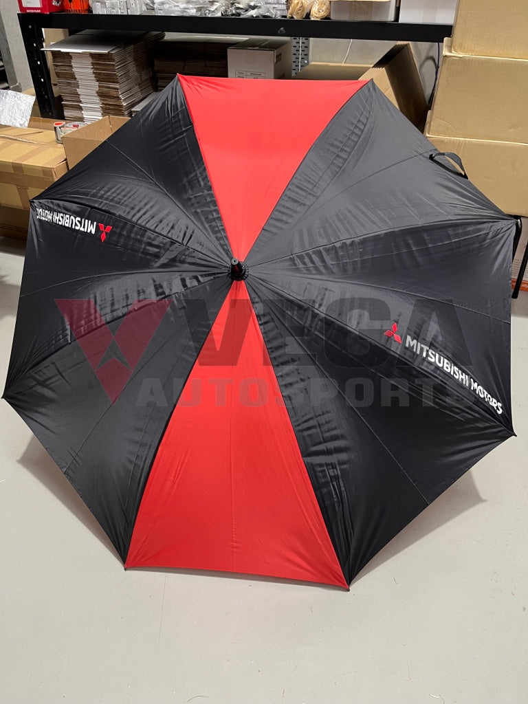 Genuine Mitsubishi Umbrella Motors Black/Red Merchanandise