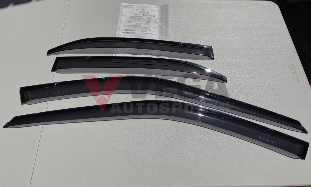 Genuine Mitsubishi Weathershield Set (4-Piece) to suit Mitsubishi Lancer Evolution 4 / 5 / 6 / 6.5 - Vega Autosports