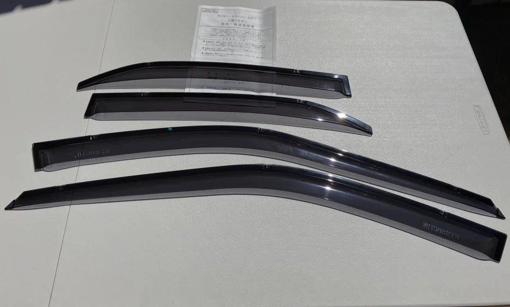 Genuine Mitsubishi Weathershield Set (4-Piece) to suit Mitsubishi Lancer Evolution 4 / 5 / 6 / 6.5 - Vega Autosports