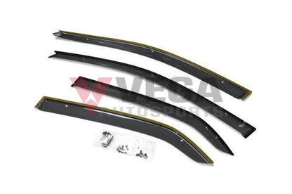 Genuine Mitsubishi Weathershield Set (4-Piece) To Suit Lancer Evolution 7 / 8 9 Ct9A Exterior
