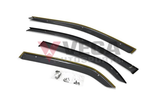 Genuine Mitsubishi Weathershield Set (4-Piece) To Suit Lancer Evolution 7 / 8 9 Ct9A Exterior