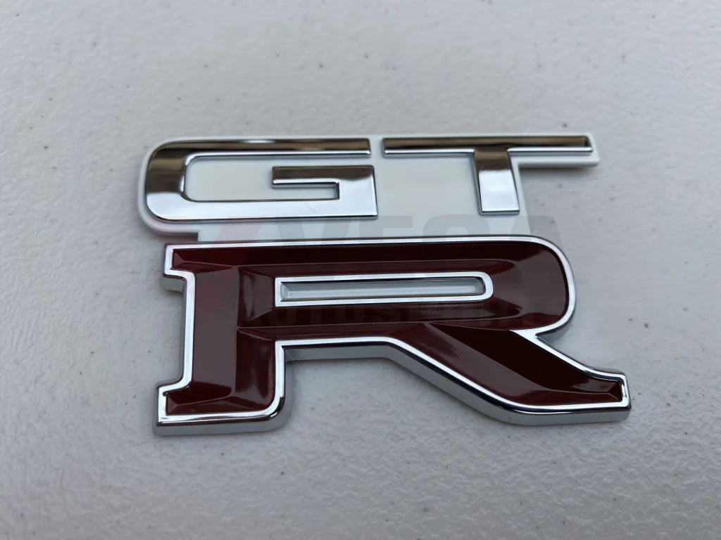 Genuine Nismo Heritage GTR Boot Lid Badge to suit Nissan Skyline R32 GTR (Crystal White) - Vega Autosports
