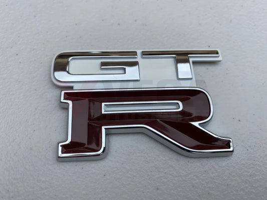 Genuine Nismo Heritage GTR Boot Lid Badge to suit Nissan Skyline R32 GTR (Crystal White) - Vega Autosports
