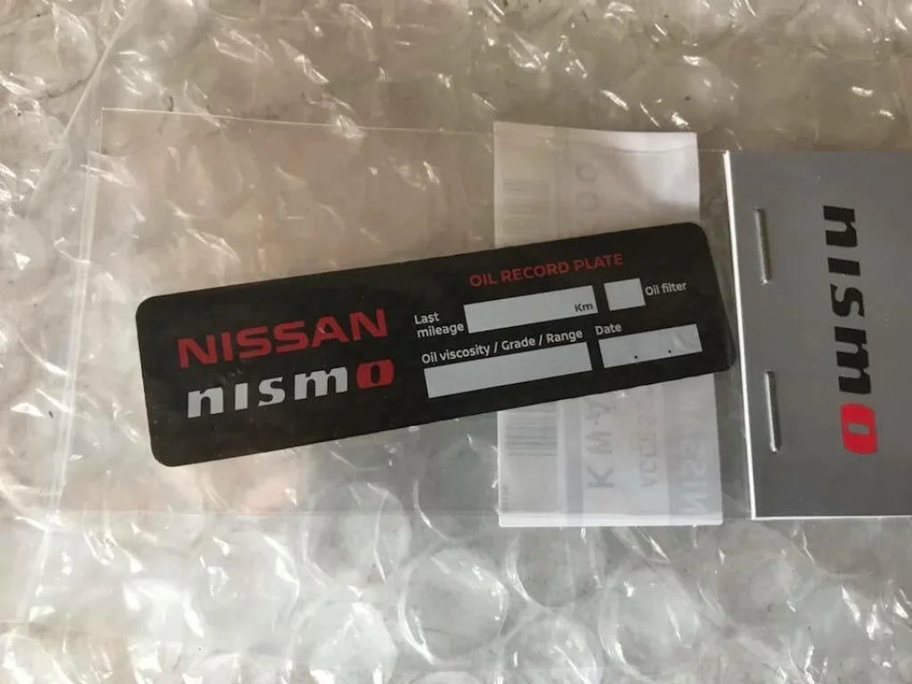 Genuine Nismo Oil Change Carbon Plate - Vega Autosports